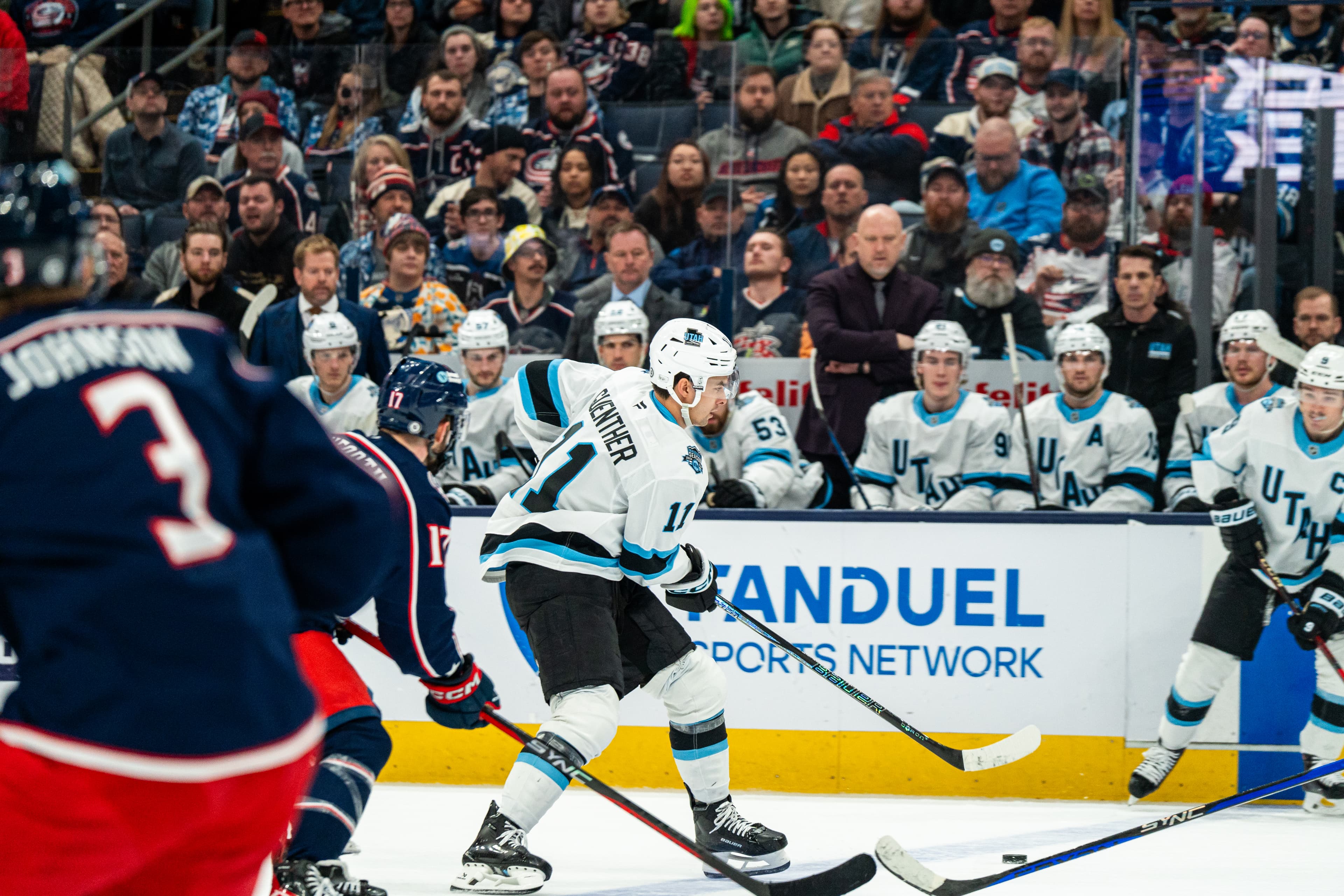 Columbus Blue Jackets game photographed by Aden Amin